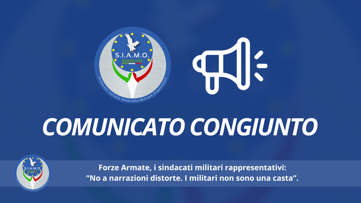 Forze Armate, i sindacati militari rappresentativi: “No a narrazioni distorte. I militari non sono una casta”.