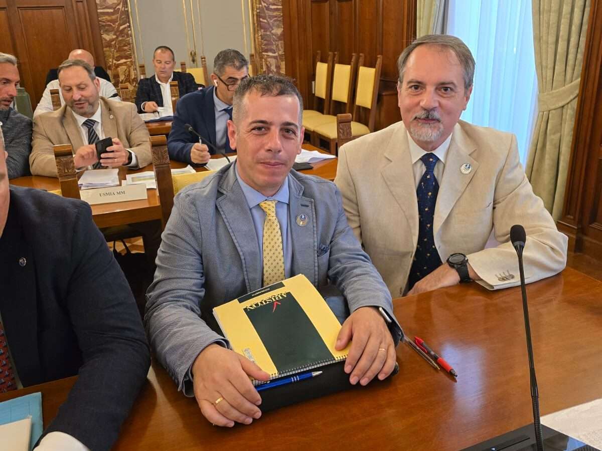 In foto il Presidente Nazionale Stefano Filippi e il Segretario Generale Aggiunto Mauro Palmas che hanno partecipato alla riunione
